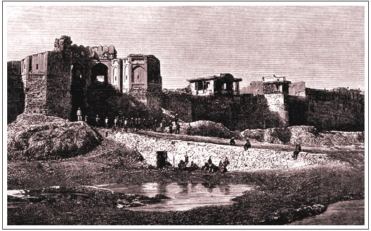 The Sha-Said Gate of the Bala Hissar at Kabul in 1879