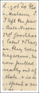 Extract from a handwritten diary
