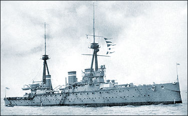 HMS Invincible - the world's first battlecruiser.