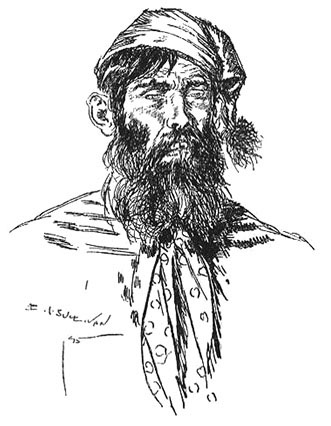 'The Flaming Tinman' - after his fight with Borrow (E. J. Sullivan).