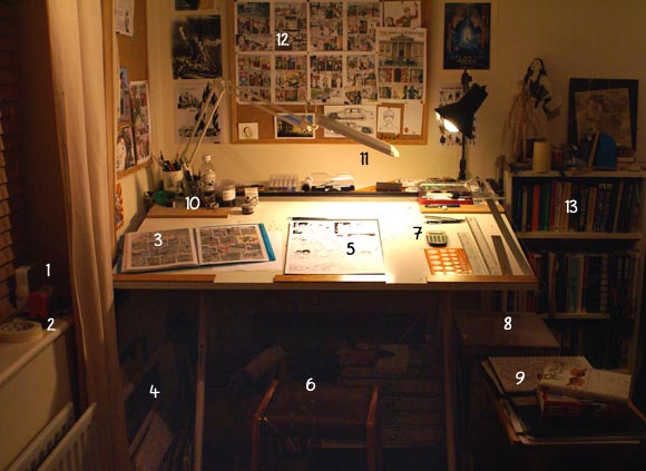 my drawing table c.2010