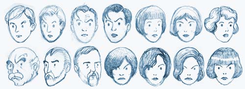 early character sketches