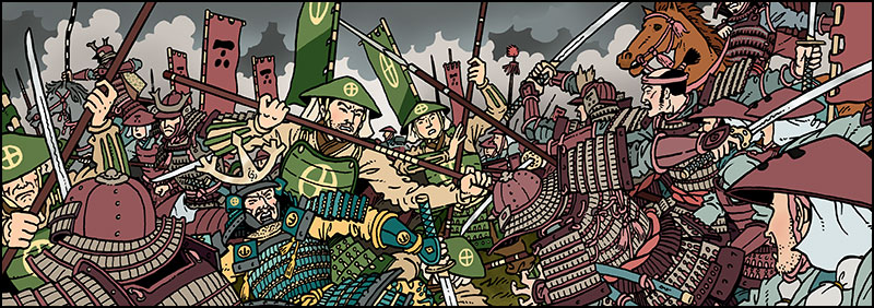 Samurai battle