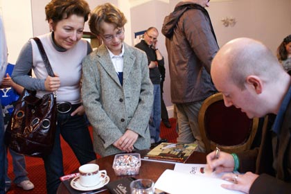 Signing at the Cheltenham Book Festival