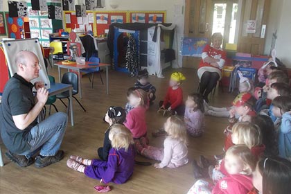 Story workshop at a nursery